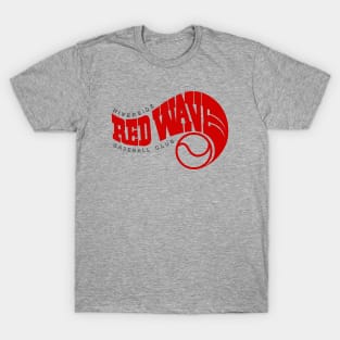 Defunct Riverside Red Wave Baseball 1990 T-Shirt